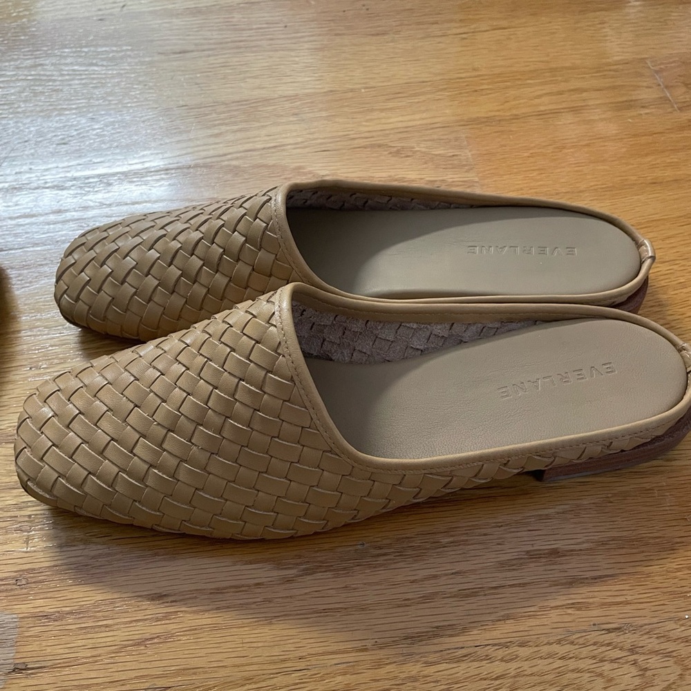 Everlane Tan Woven Leather Mules - Picture 4 of 5